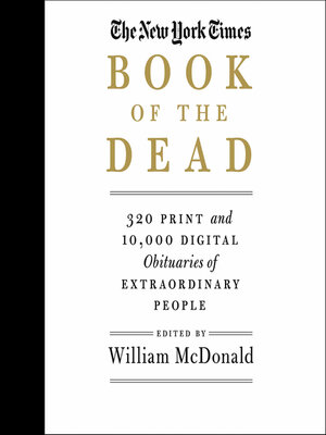 cover image of The New York Times Book of the Dead